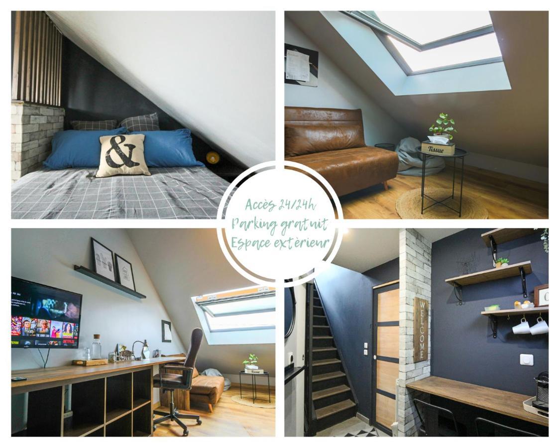 Maisonnette En Duplex Avec Terrasse Breux-Jouy Exterior foto
